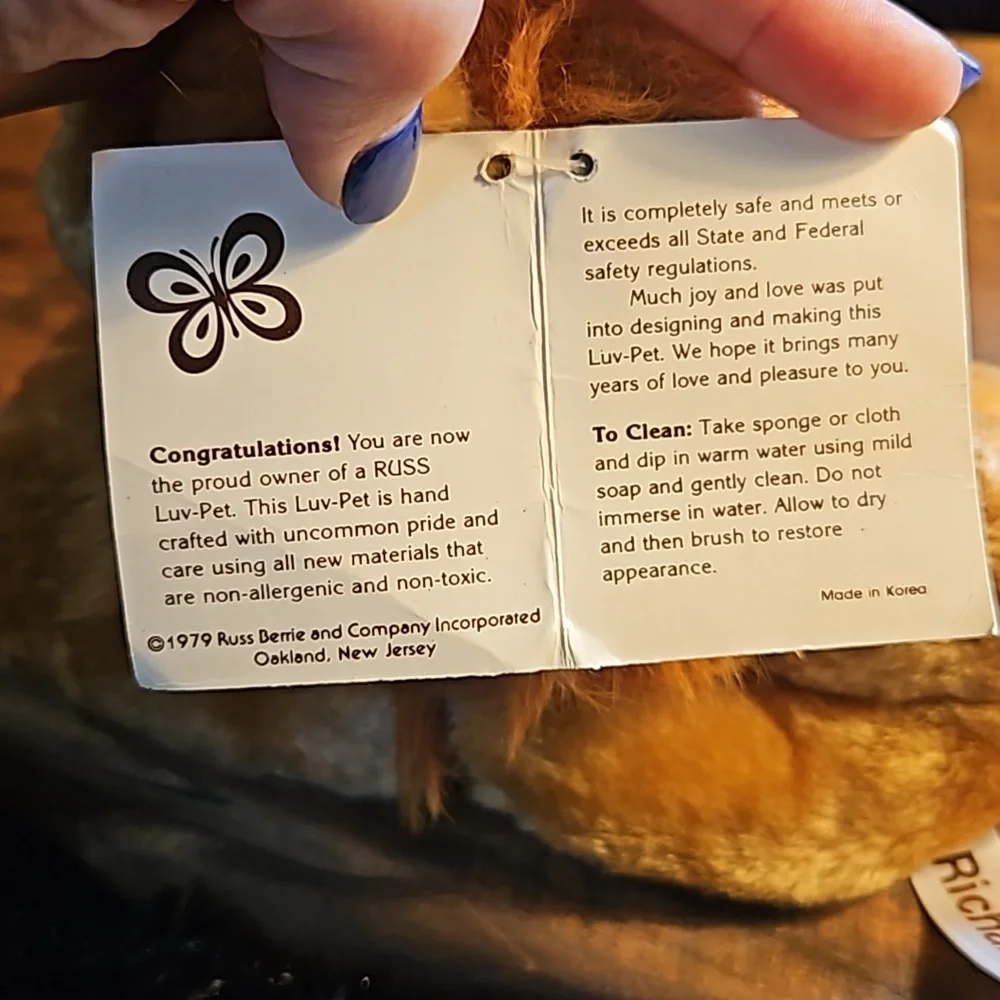 Russ Luv-Pets Lion "Richard" (1979) - Picture 7 of 9